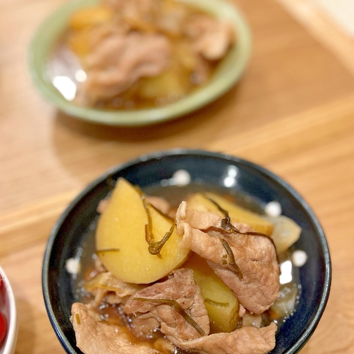 塩昆布が決めての美味しすぎる簡単！肉じゃが♡